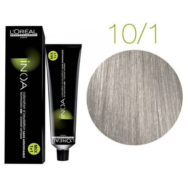 Крем-краска для волос L'Oreal Professionnel INOA 10.1 Платиновый пепельный блонд 60 мл
Крем-краска для волос L'Oreal Professionnel INOA 10.1 Платиновый пепельный блонд 60 мл