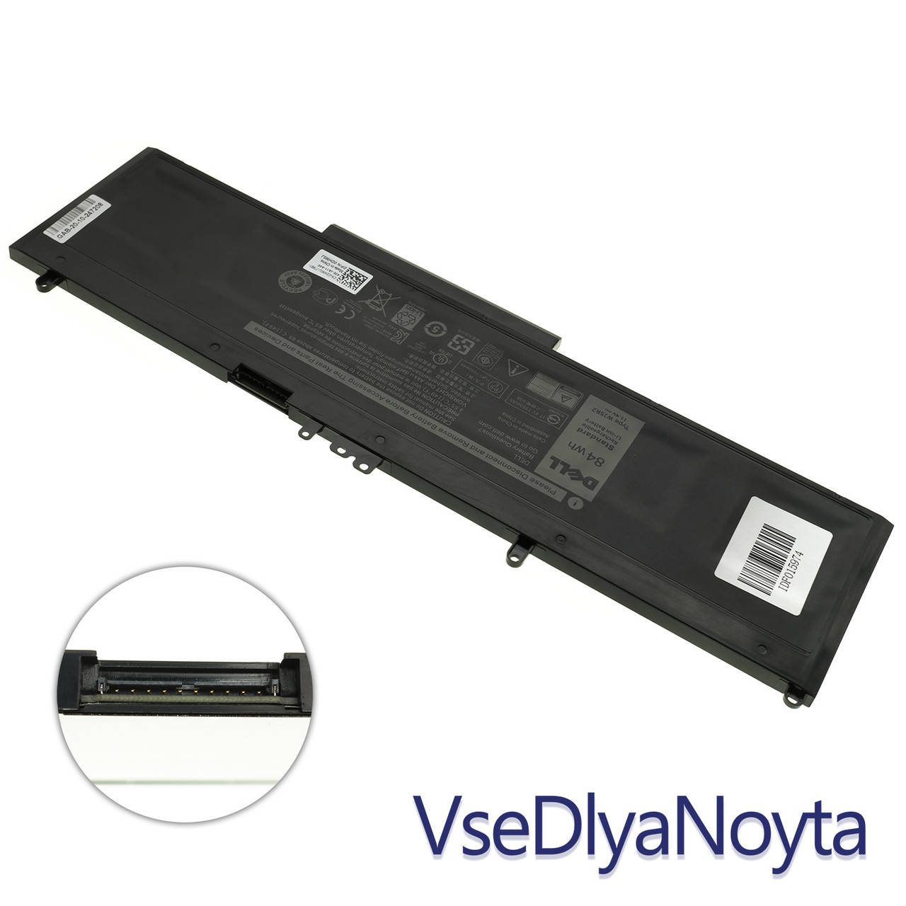 Оригинальная батарея для ноутбука DELL WJ5R2 (Precision 3510, Latitude E5570) 11.4V 7260mAh 84Wh Black (4F5YV), Черный
Оригинальная батарея для ноутбука DELL WJ5R2 (Precision 3510, Latitude E5570) 11.4V 7260mAh 84Wh Black (4F5YV), Черный