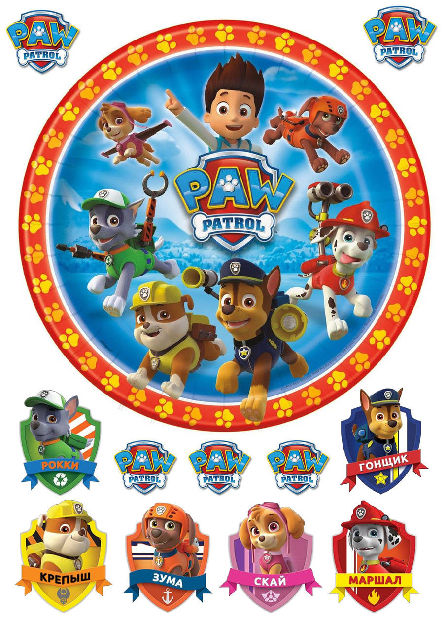 Вафельная картинка "Щенячий патруль" 16 
Вафельная картинка "Щенячий патруль" 16