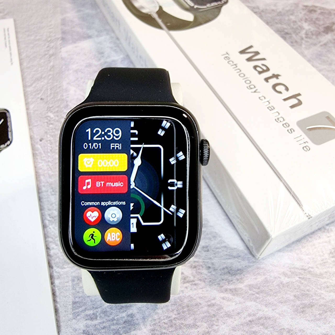 Смарт часы Smart Watch 7 Series Apl Watch М37 Мах 44mm безпроводная зарядка с функцией звонка Чорный(Black)
Смарт часы Smart Watch 7 Series Apl Watch М37 Мах 44mm безпроводная зарядка с функцией звонка Чорный(Black)