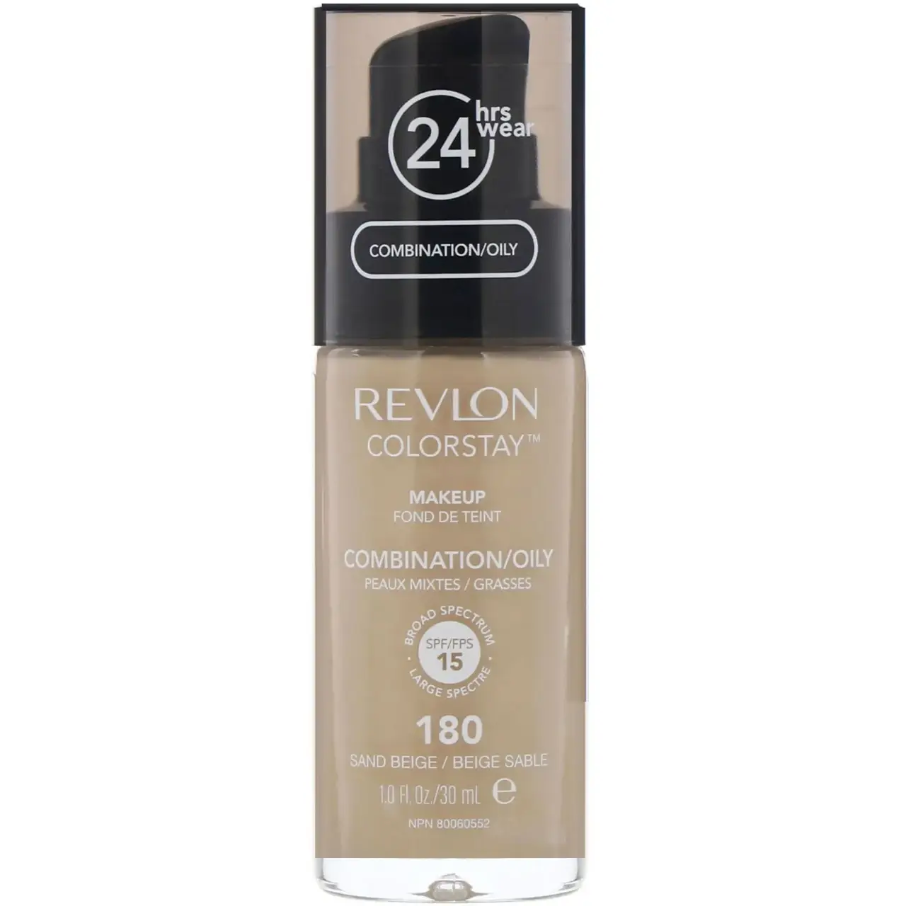 Revlon, Тональная основа Colorstay Makeup для комбинированной и жирной кожи, песочный бежевый 180, 30 мл
Revlon, Тональная основа Colorstay Makeup для комбинированной и жирной кожи, песочный бежевый 180, 30 мл