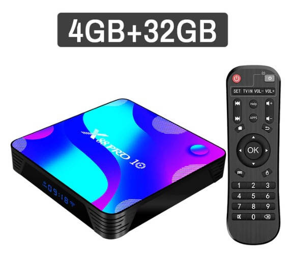 ТВ-приставка X88 PRO 10 (4/32 Gb) 4-ядерная на Android 11, тюнер андроид приставка для телевизора
ТВ-приставка X88 PRO 10 (4/32 Gb) 4-ядерная на Android 11, тюнер андроид приставка для телевизора