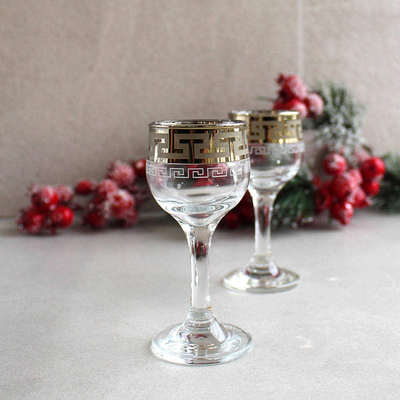 Набор рюмок на ножке с золотом Гусь-Хрустальный "Греческий узор" 55 мл 6 шт (GE03-164), Прозрачный
Набор рюмок на ножке с золотом Гусь-Хрустальный "Греческий узор" 55 мл 6 шт (GE03-164), Прозрачный