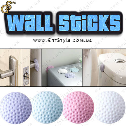 Ограничитель от удара Wall Sticks 4 шт, Разные цвета
