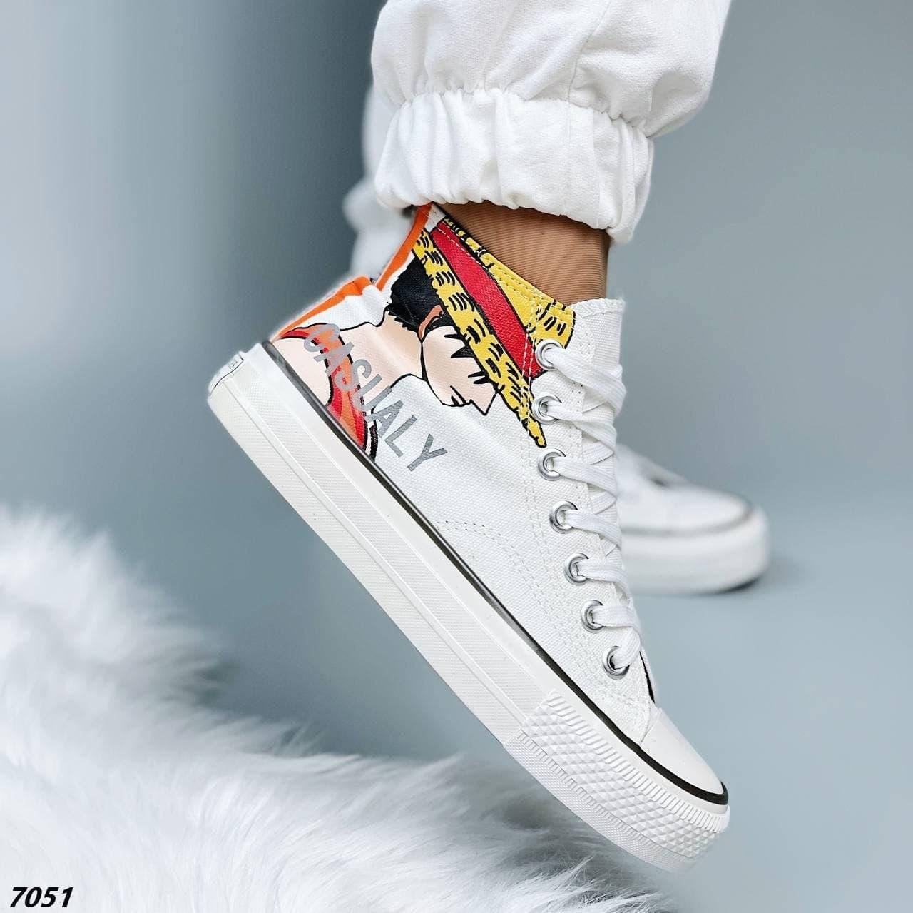 Женские модные кеды с мультяшным принтом, Белый
Женские модные кеды с мультяшным принтом, Белый