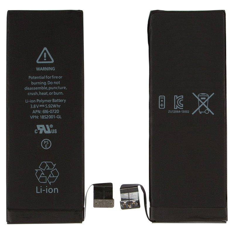 Акумулятор для iPhone 5S, Li-Polymer, 3,8 В, 1560 мАг, Original (PRC), original IC, #616-0720/616-0718
Акумулятор для iPhone 5S, Li-Polymer, 3,8 В, 1560 мАг, Original (PRC), original IC, #616-0720/616-0718