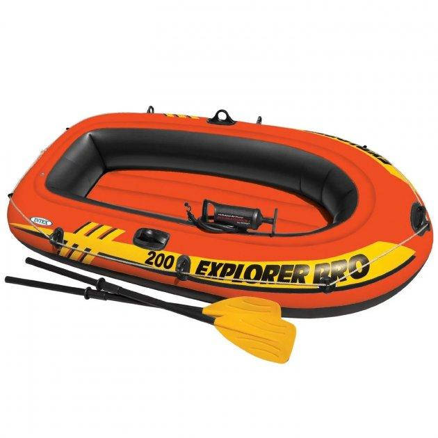 Двухместная надувная лодка Intex Explorer PRO 200 196х102х33см с веслами и ручным насосом 58357
Двухместная надувная лодка Intex Explorer PRO 200 196х102х33см с веслами и ручным насосом 58357