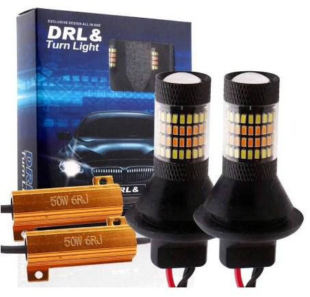 LED ЛЕД ДХО + повороти DRL ,дневние ходовие огни + поворот 2 в1 CAN BUS (нет ошибок) 1156 BA15S P21W 12V
LED ЛЕД ДХО + повороти DRL ,дневние ходовие огни + поворот 2 в1 CAN BUS (нет ошибок) 1156 BA15S P21W 12V
