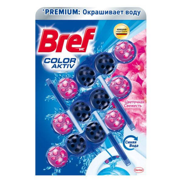 Очищающий блок для туалета бреф Bref Blue Aktiv Цветная вода, Цветочная свежесть, 3*50 г
Очищающий блок для туалета бреф Bref Blue Aktiv Цветная вода, Цветочная свежесть, 3*50 г