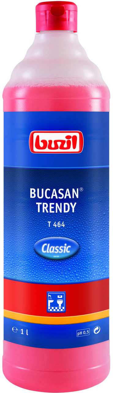Моющее средство Buzil T464 Bucasan Trendy для сантехники на основе амидосульфоновой кислоты 1л
Моющее средство Buzil T464 Bucasan Trendy для сантехники на основе амидосульфоновой кислоты 1л