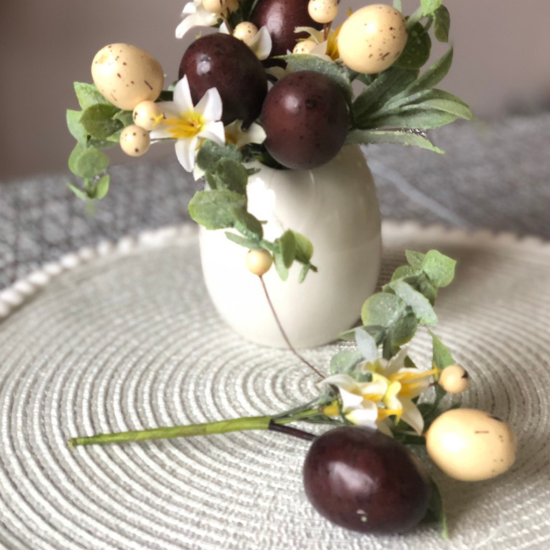 Декоративные ветки с пасхальными яйцами 16 см
Декоративные ветки с пасхальными яйцами 16 см