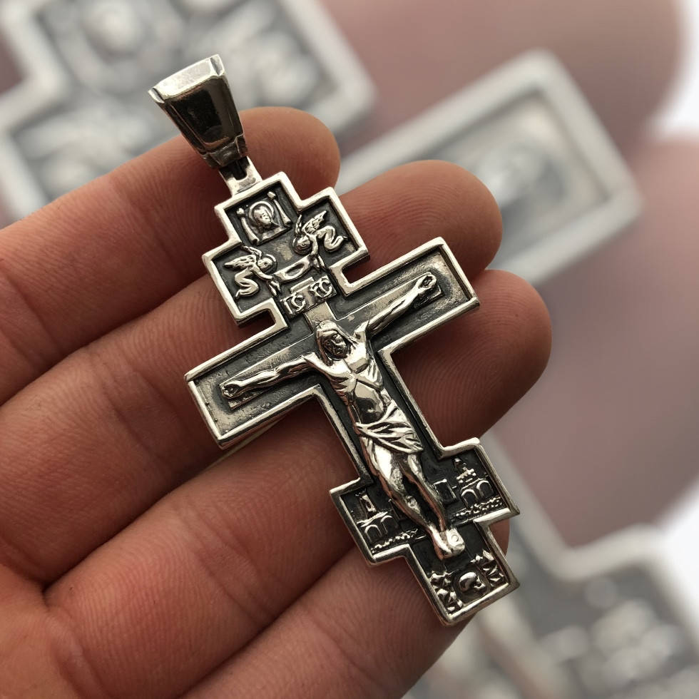Серебряный крест 925 проба Распятие Христа 20 грамм +-
Серебряный крест 925 проба Распятие Христа 20 грамм +-