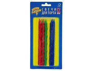 14 см 12 шт./ уп. Свечи для торта Спираль
14 см 12 шт./ уп. Свечи для торта Спираль