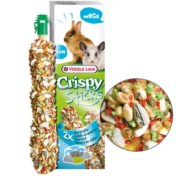 Versele-Laga Crispy Mega Sticks Mountain Valley ГОРНАЯ ДОЛИНА лакомство для кроликов и шиншилл, 0.140 г.
Versele-Laga Crispy Mega Sticks Mountain Valley ГОРНАЯ ДОЛИНА лакомство для кроликов и шиншилл, 0.140 г.