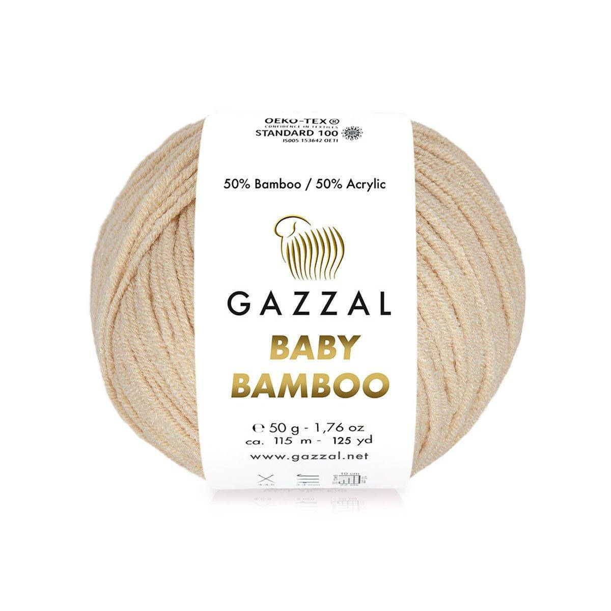 Gazzal Baby Bamboo (Газзал Беби Бамбу) № 95230 светло-бежевый (Пряжа бамбук, нитки для вязания)
Gazzal Baby Bamboo (Газзал Беби Бамбу) № 95230 светло-бежевый (Пряжа бамбук, нитки для вязания)