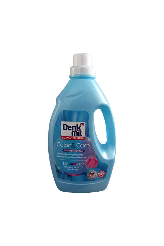 Denkmit Feinwaschlotion Color & Care гель для стирки цветных деликатных тканей на 30 стирок 1,5 л
Denkmit Feinwaschlotion Color & Care гель для стирки цветных деликатных тканей на 30 стирок 1,5 л