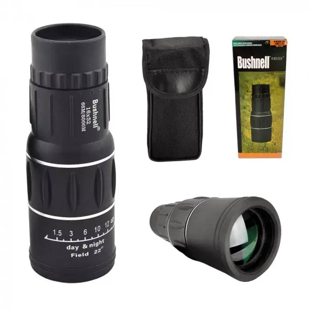 Монокуляр BUSHNELL 16X52. Монокль. Бинокль. Оптика х16, Черный
Монокуляр BUSHNELL 16X52. Монокль. Бинокль. Оптика х16, Черный