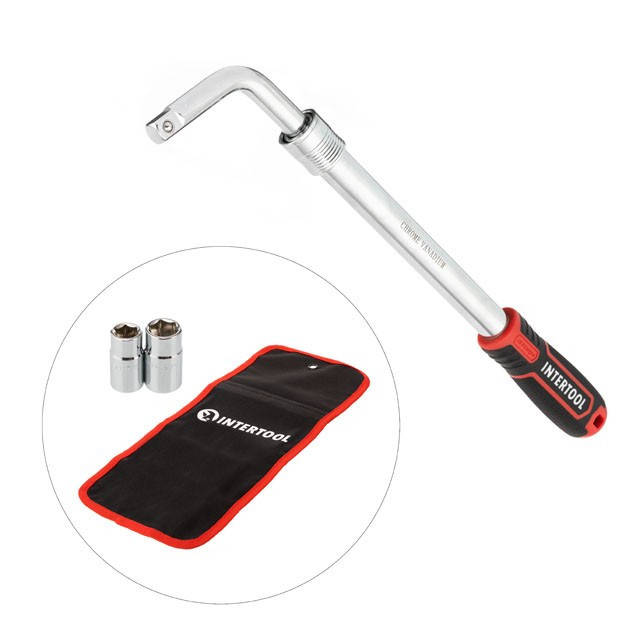 Ключ баллонный телескопический 1/2", 17/19, 21/23мм, Cr-V, чехол, STORM Intertool HT-1601
Ключ баллонный телескопический 1/2", 17/19, 21/23мм, Cr-V, чехол, STORM Intertool HT-1601