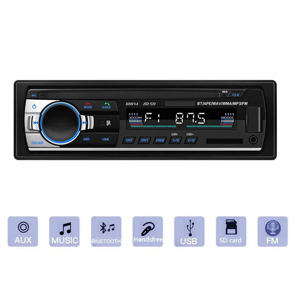Автомагнитола 1DIN 520HD авто магнитола Автомагнитолы, Автозвук с Bluetooth USB, LED дисплей
Автомагнитола 1DIN 520HD авто магнитола Автомагнитолы, Автозвук с Bluetooth USB, LED дисплей