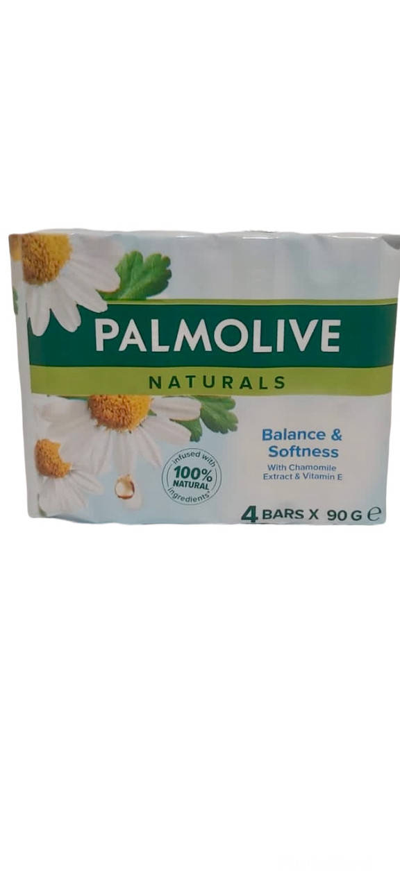 Твердое мыло Palmolive с ароматом ромашки "Баланс и мягкость" в экономичной упаковке (4шт.* 90гр)
Твердое мыло Palmolive с ароматом ромашки "Баланс и мягкость" в экономичной упаковке (4шт.* 90гр)