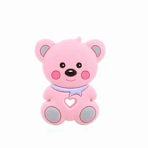 Мишка Тедди грызунок (прорезыватель) для зубов силиконовый Розовый 
Мишка Тедди грызунок (прорезыватель) для зубов силиконовый Розовый