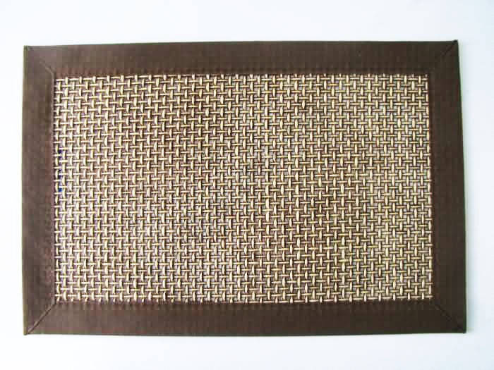 Салфетка под тарелки Сетка коричневая 45 х 30 см., Коричневый