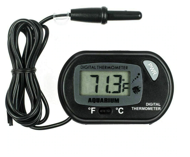Термометр цифровой для аквариума с ЖК-дисплеем и выносным датчиком
Термометр цифровой для аквариума с ЖК-дисплеем и выносным датчиком