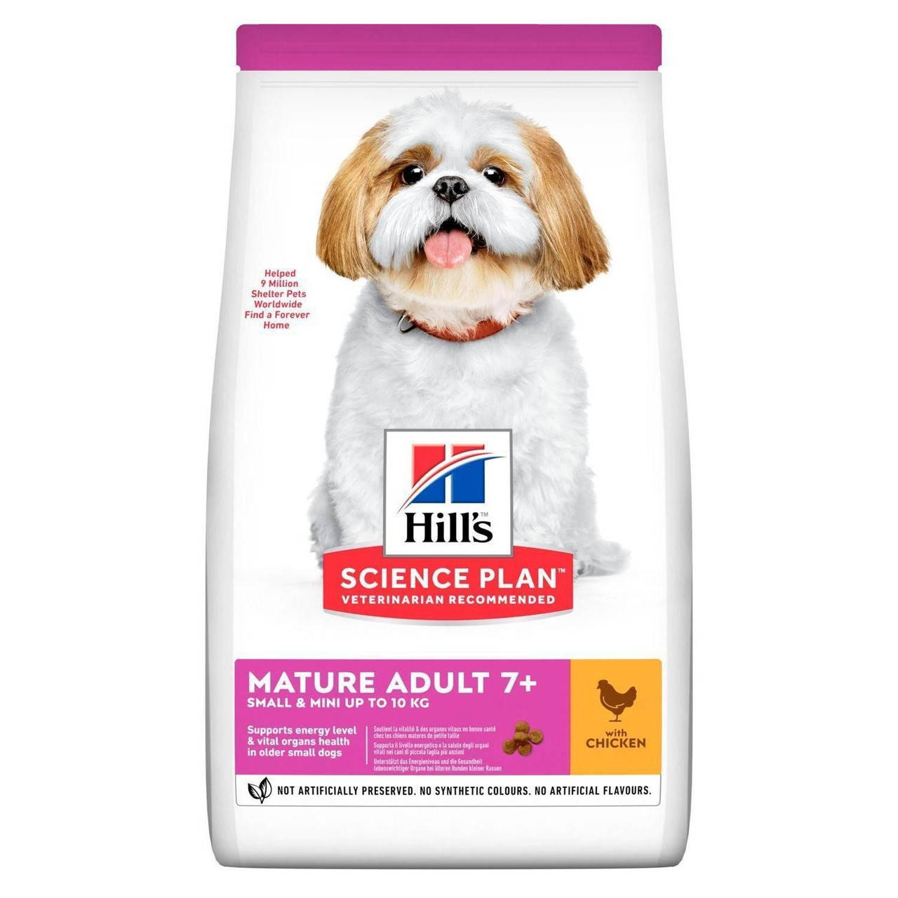 Hills Mature Adult 7+Small & Mini сухой корм для маленьких и миниатюрных пород собак от 7 лет с курицей 1.5 кг
Hills Mature Adult 7+Small & Mini сухой корм для маленьких и миниатюрных пород собак от 7 лет с курицей 1.5 кг