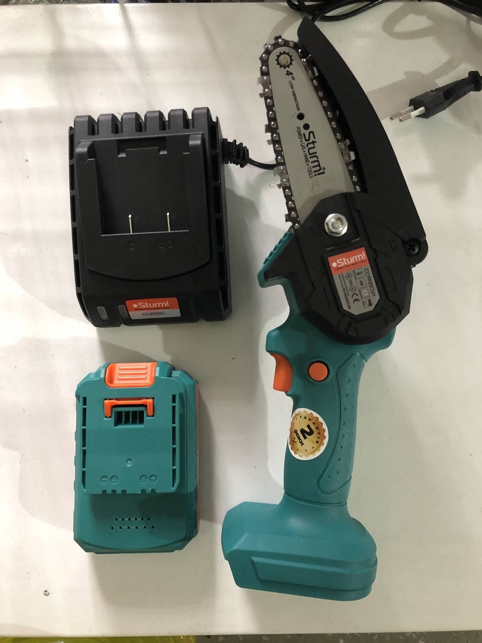 Набор Аккумуляторная пила цепная 4" Sturm CC9920CLM+зарядное устройство +аккумуляторна батарея
Набор Аккумуляторная пила цепная 4" Sturm CC9920CLM+зарядное устройство +аккумуляторна батарея