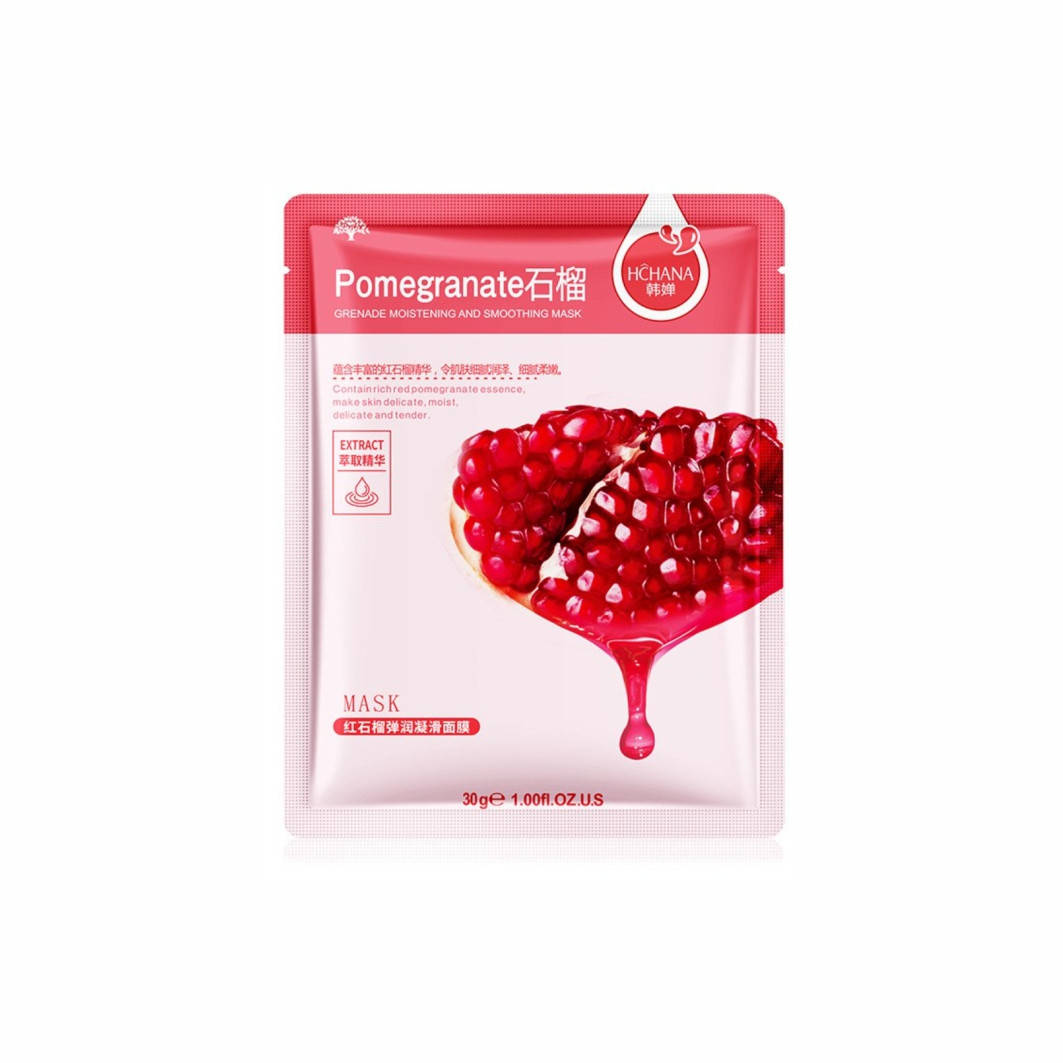 Тканевая маска с экстрактом граната Hchana Pomegranate Grenade Moisturizing and Smoothing Mask
Тканевая маска с экстрактом граната Hchana Pomegranate Grenade Moisturizing and Smoothing Mask