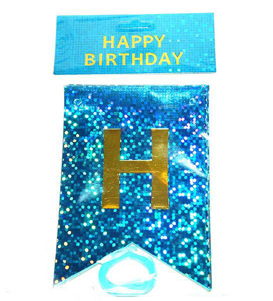 Флажки-гирлянды лазурный цвет голограмма (Happy Birthday) 13 флажков 2,5 метра (12х17,5см.) -
Флажки-гирлянды лазурный цвет голограмма (Happy Birthday) 13 флажков 2,5 метра (12х17,5см.) -