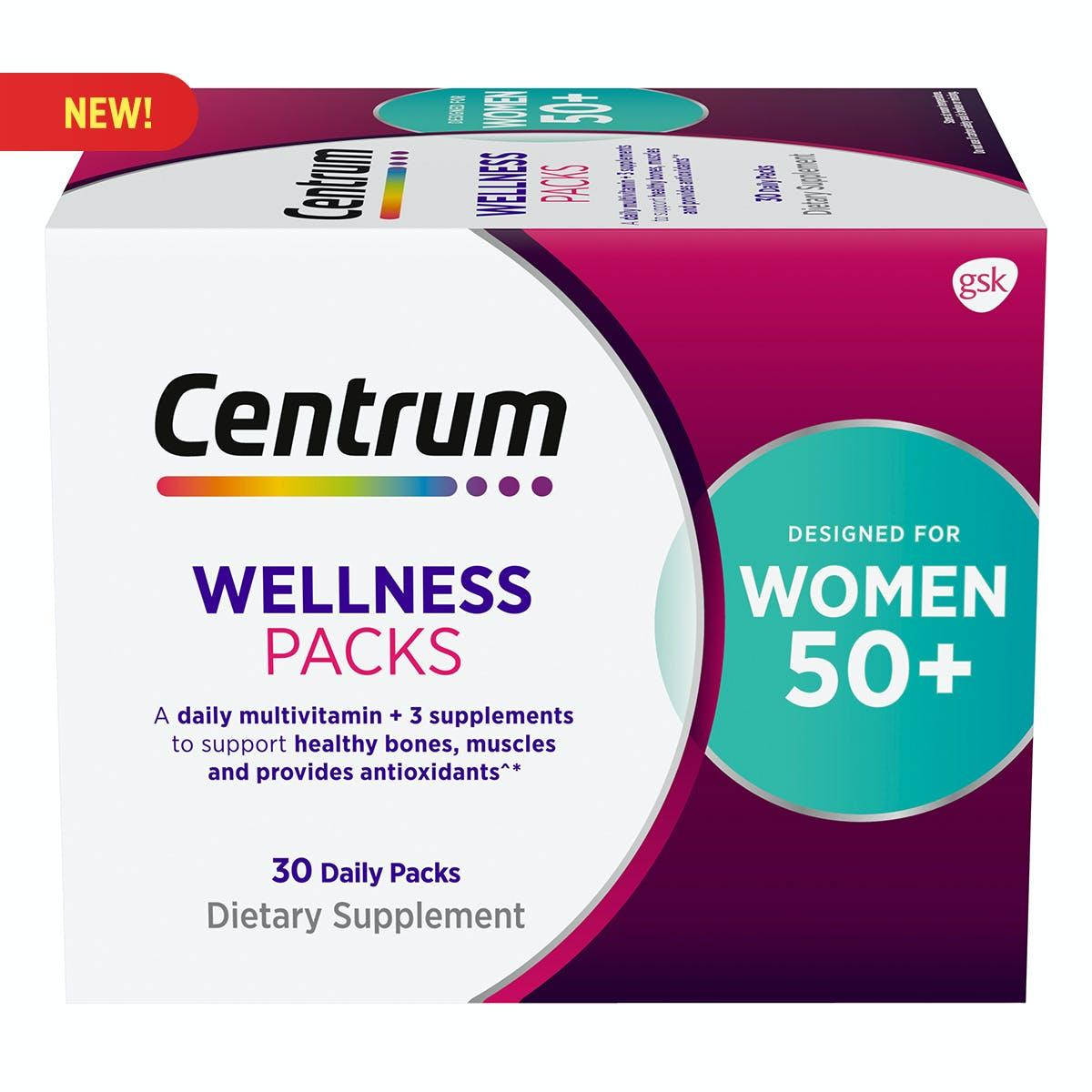 Centrum Wellness Packs для женщин 50+ мультивитамины, вит C, куркумой, MSM 30 пакетов по 4 капсулы на 1 месяц
Centrum Wellness Packs для женщин 50+ мультивитамины, вит C, куркумой, MSM 30 пакетов по 4 капсулы на 1 месяц