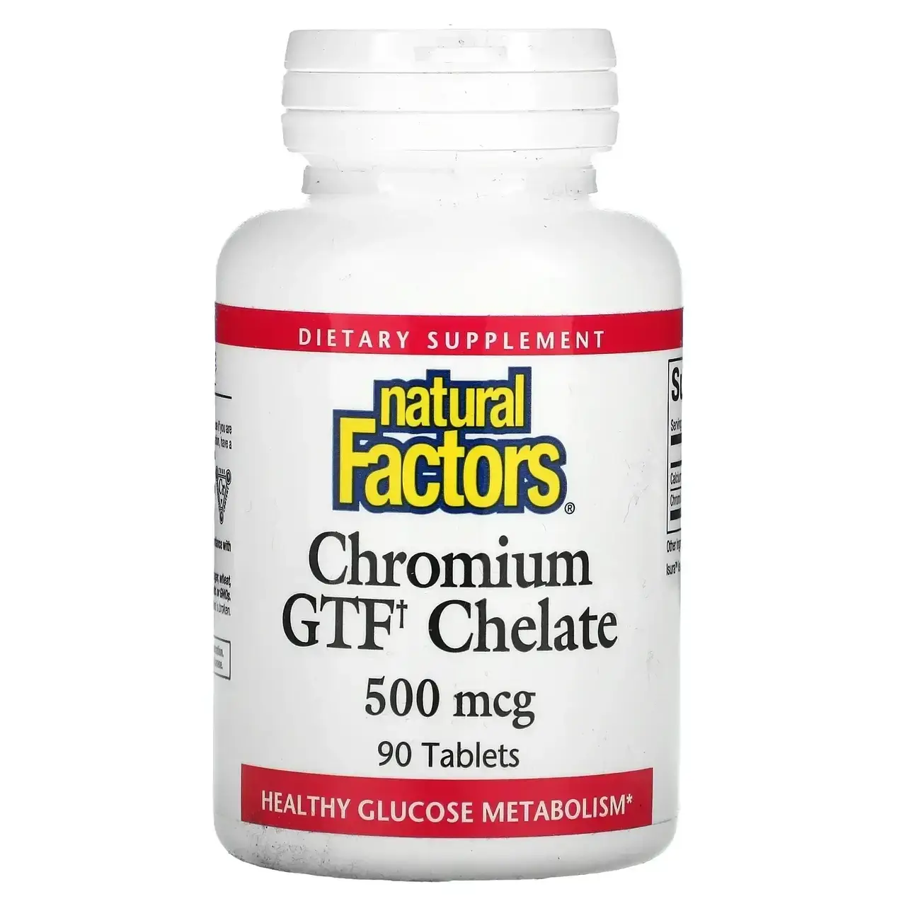 Natural Factors, хелат хрома с фактором толерантности к глюкозе (GTF), 500 мкг, 90 таблеток
Natural Factors, хелат хрома с фактором толерантности к глюкозе (GTF), 500 мкг, 90 таблеток