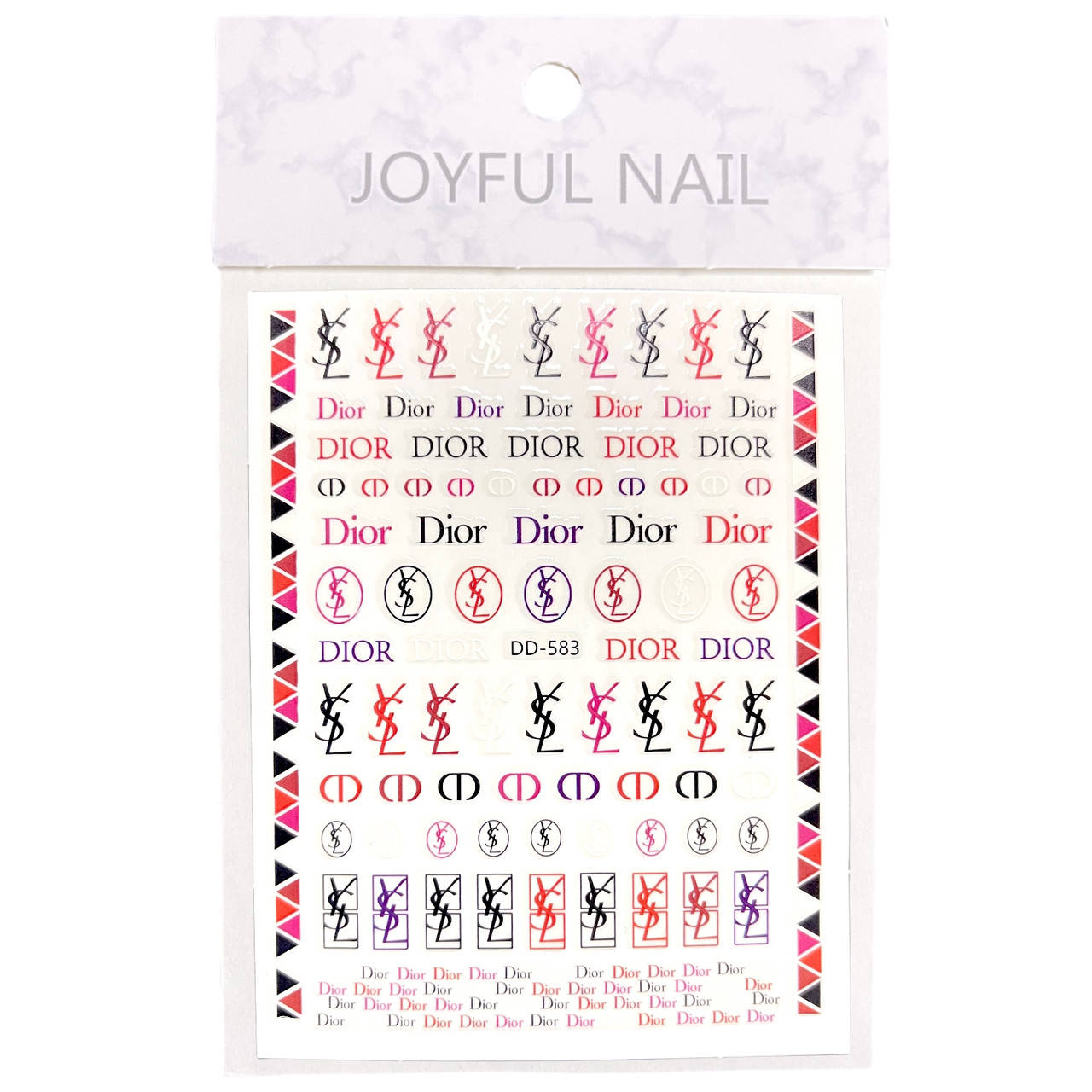 3D наклейки - стикеры JOYFUL NAIL "БРЕНДовые" для дизайна и декора ногтей на клейкой основе DD-583
3D наклейки - стикеры JOYFUL NAIL "БРЕНДовые" для дизайна и декора ногтей на клейкой основе DD-583