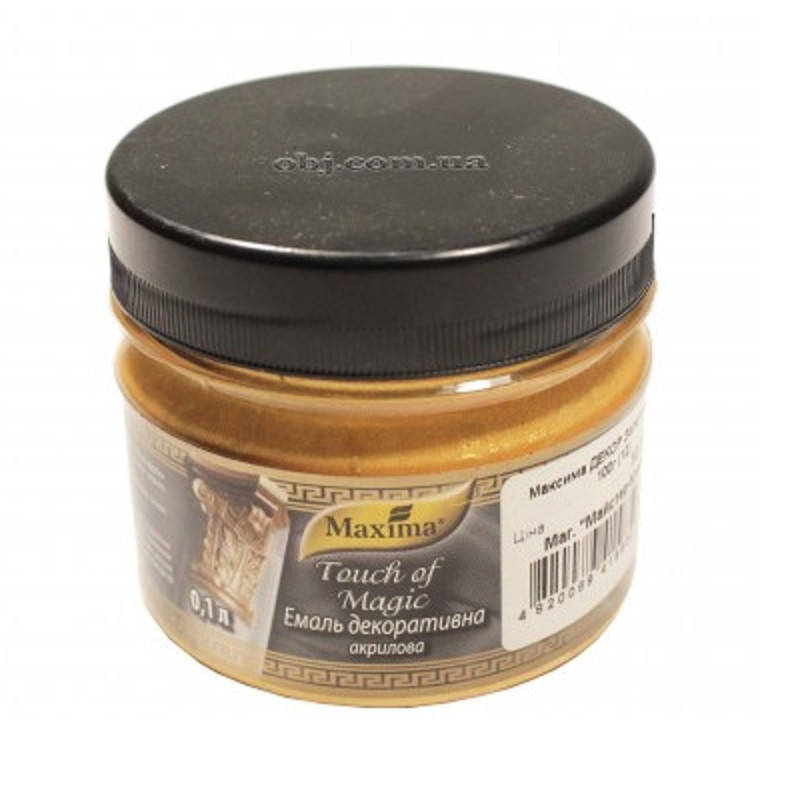 Эмаль декоративна акрилова золото ТМ Maxima 0,1 кг (205315), Золотистый, Золотистый
Эмаль декоративна акрилова золото ТМ Maxima 0,1 кг (205315), Золотистый, Золотистый
