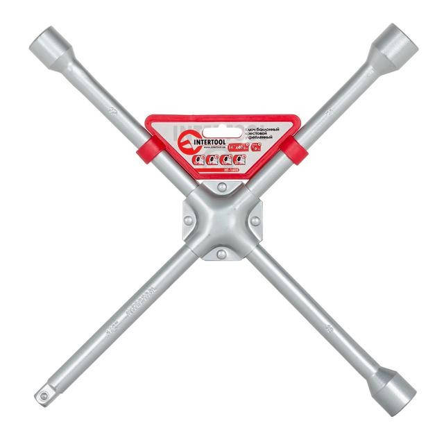 Ключ баллонный крестовой профессионал INTERTOOL HT-1603 
Ключ баллонный крестовой профессионал INTERTOOL HT-1603