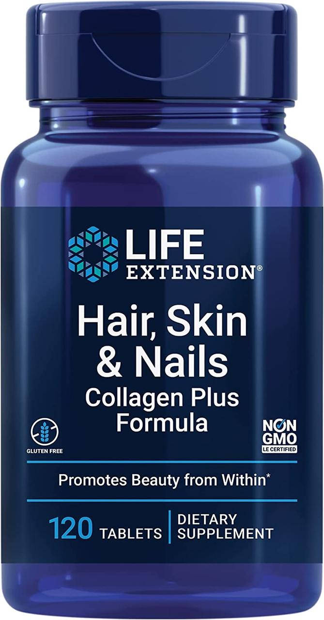 Life Extension Hair, Skin & Nails Collagen / Пептиды коллагена для волос, кожи и ногтей 120 таблеток
Life Extension Hair, Skin & Nails Collagen / Пептиды коллагена для волос, кожи и ногтей 120 таблеток