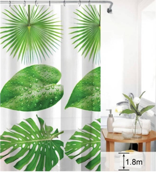 Шторка для ванной и душа с кольцами PEVA CORTINA, Зелёный
Шторка для ванной и душа с кольцами PEVA CORTINA, Зелёный