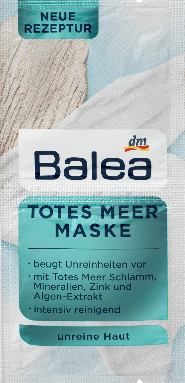 Очищающая маска для лица с минералами мертвого моря Balea Totes Meer Maske, 2st. х 8 ml.
Очищающая маска для лица с минералами мертвого моря Balea Totes Meer Maske, 2st. х 8 ml.