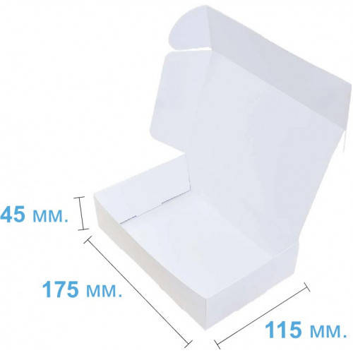 Подарочная картонная коробка белая 175 x 115 x 45, коробка для подарка, бьюти набора, коробочка подарочная,, Белый
Подарочная картонная коробка белая 175 x 115 x 45, коробка для подарка, бьюти набора, коробочка подарочная,, Белый