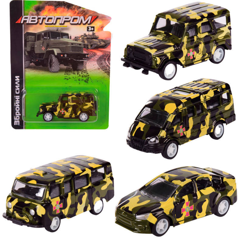 Машинка металлическая "Вооруженные силы" Автопром 6421, 4 вида
Машинка металлическая "Вооруженные силы" Автопром 6421, 4 вида