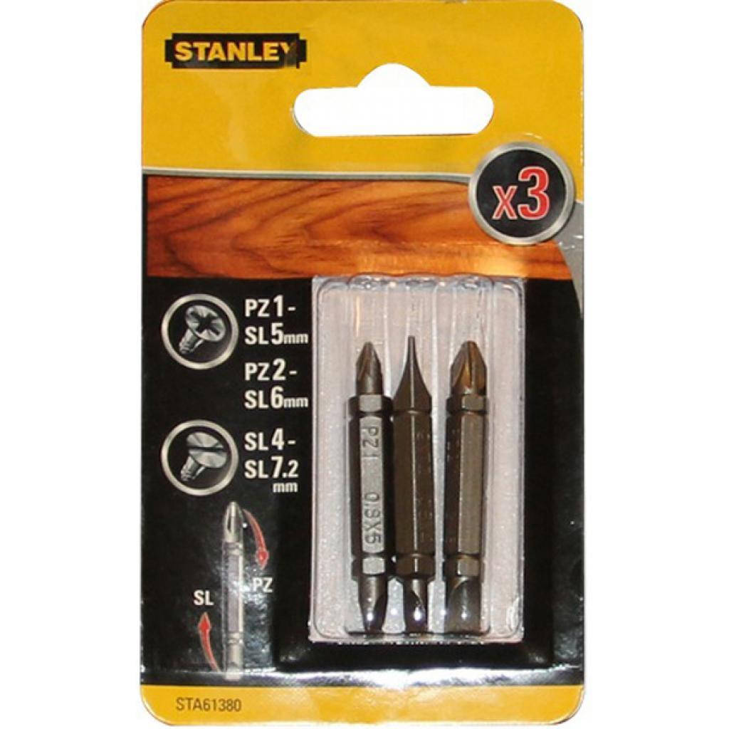 Биты в наборе двусторонние 3 ед. (Pz 1-Sl 5, Pz 2-Sl 6, Sl 4-7.2, L-48мм) Stanley STA61380
Биты в наборе двусторонние 3 ед. (Pz 1-Sl 5, Pz 2-Sl 6, Sl 4-7.2, L-48мм) Stanley STA61380