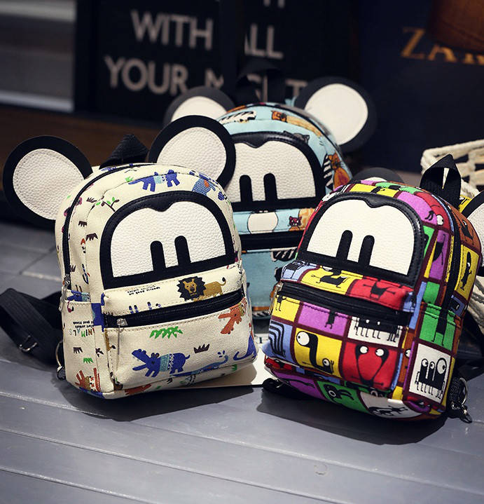 Детские маленькие рюкзаки с ушками 
Детские маленькие рюкзаки с ушками