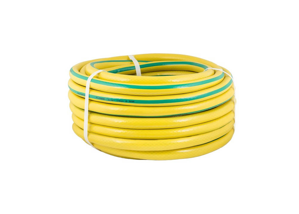 Шланг для полива MASTERTOOL 92-1041, "FLOWER" 3/4" 20 м желтый 
Шланг для полива MASTERTOOL 92-1041, "FLOWER" 3/4" 20 м желтый