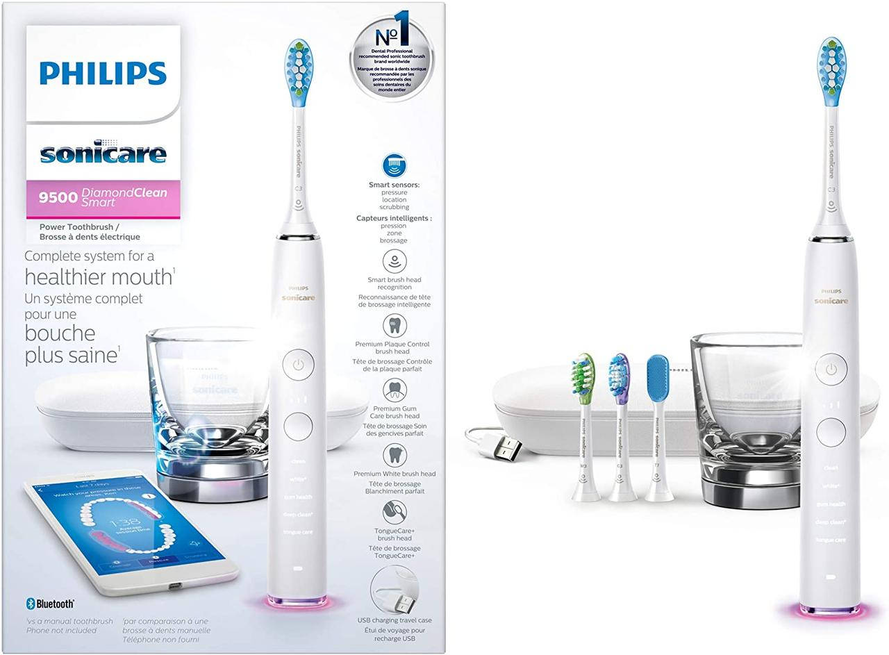 Электрическая звуковая зубная щетка PHILIPS Sonicare DiamondClean Smart 9500 HX9924/01 White
Электрическая звуковая зубная щетка PHILIPS Sonicare DiamondClean Smart 9500 HX9924/01 White