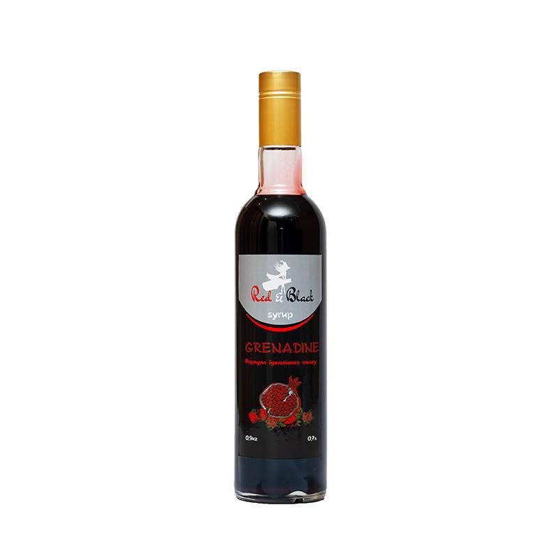 Сироп десертный сладкий с гранатовым вкусом для напитков ТМ "Red & Black" Гренадин 900 грамм
Сироп десертный сладкий с гранатовым вкусом для напитков ТМ "Red & Black" Гренадин 900 грамм