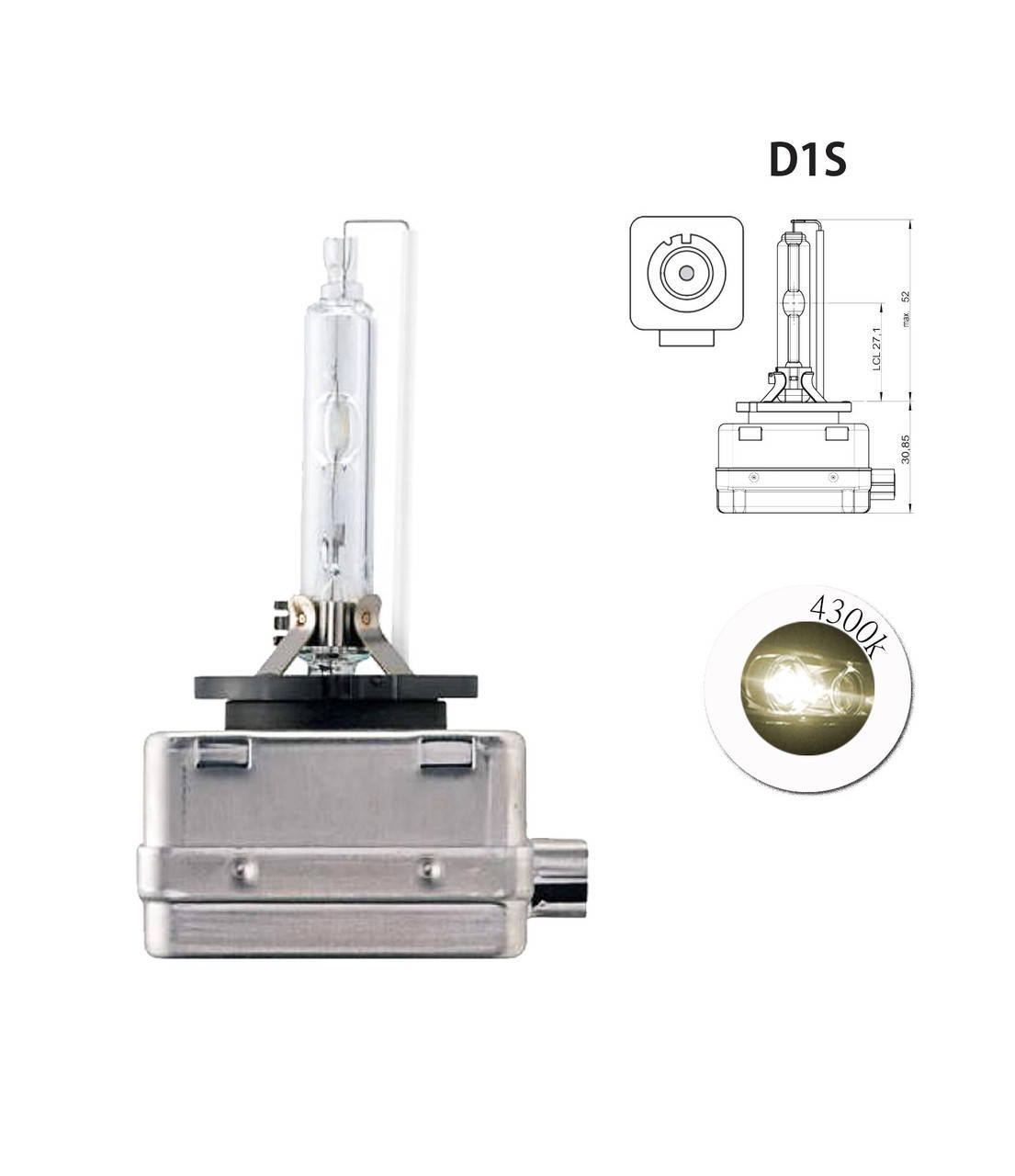 Ксеноновая лампа D1S 12V 4300К