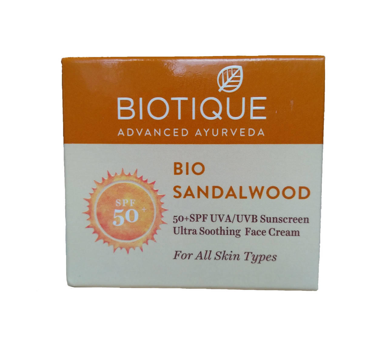 BIO SANDALWOOD FACE&BODY SUN CREAM (55GM) BIOTIQUE, БИО САНДАЛ СОЛНЦЕЗАЩИТНЫЙ КРЕМ ДЛЯ ЛИЦА И ТЕЛА
BIO SANDALWOOD FACE&BODY SUN CREAM (55GM) BIOTIQUE, БИО САНДАЛ СОЛНЦЕЗАЩИТНЫЙ КРЕМ ДЛЯ ЛИЦА И ТЕЛА