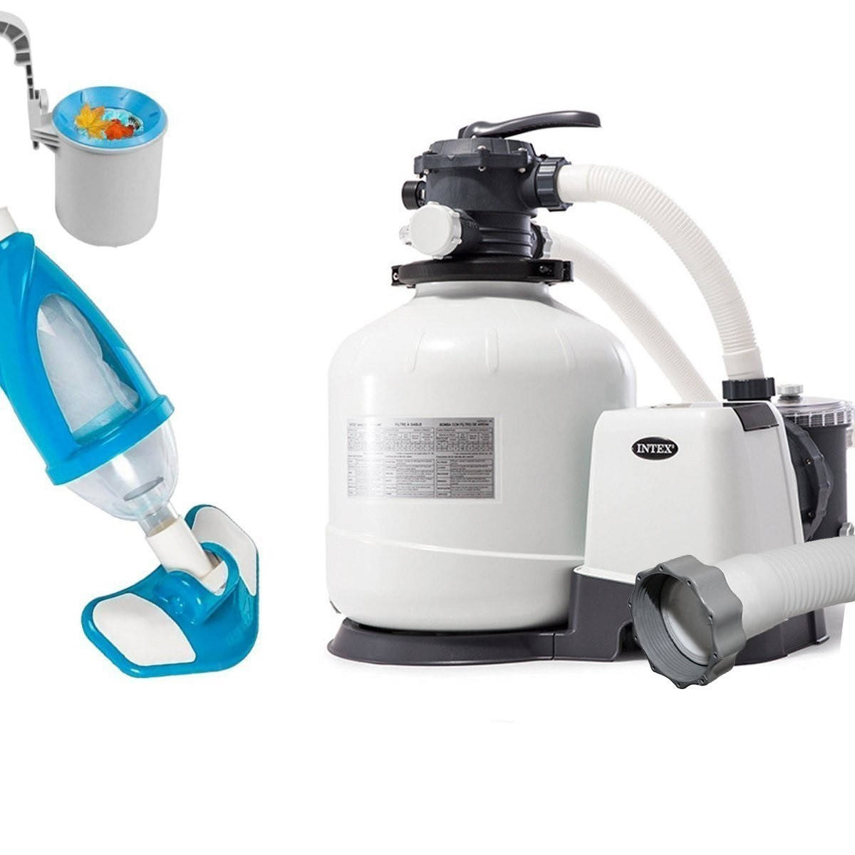 Оборудование для бассейна "Эксклюзив Комби" Intex 26676-4 35кг 6 000 л/ч, хлор 7 г/ч, пылесос, скиммер, шланг
Оборудование для бассейна "Эксклюзив Комби" Intex 26676-4 35кг 6 000 л/ч, хлор 7 г/ч, пылесос, скиммер, шланг