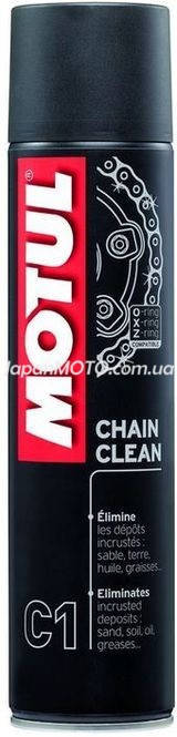 Очиститель для мотоцепей Motul C1 Chain Clean (400ML) Франция 
Очиститель для мотоцепей Motul C1 Chain Clean (400ML) Франция